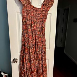 Free people long summer dress 🌞